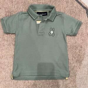 Psycho Bunny Kids Polo in Sage Green